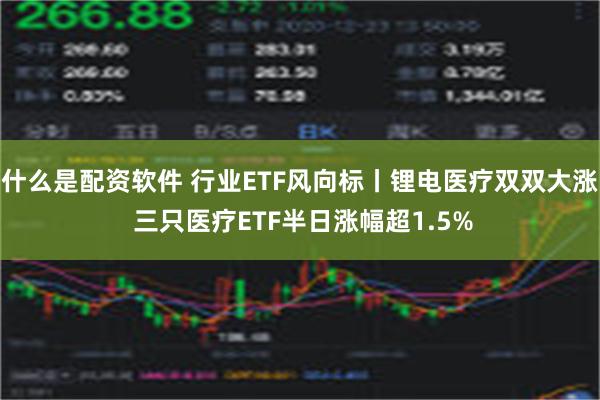 什么是配资软件 行业ETF风向标丨锂电医疗双双大涨 三只医疗ETF半日涨幅超1.5%