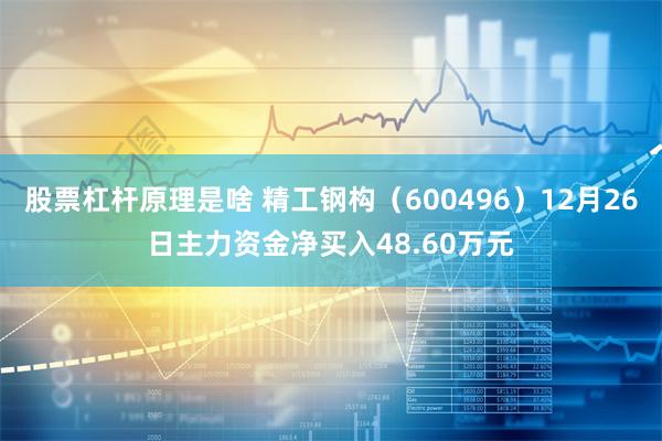 股票杠杆原理是啥 精工钢构（600496）12月26日主力资金净买入48.60万元